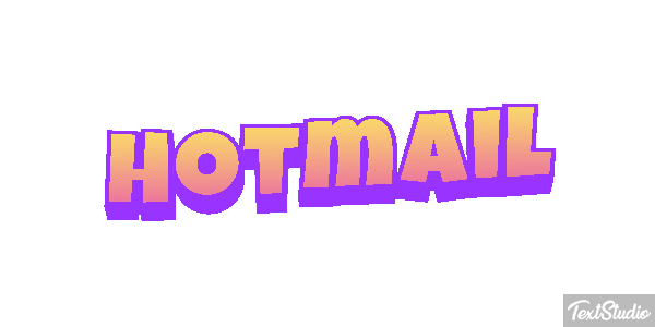 Hotmail Efecto de texto