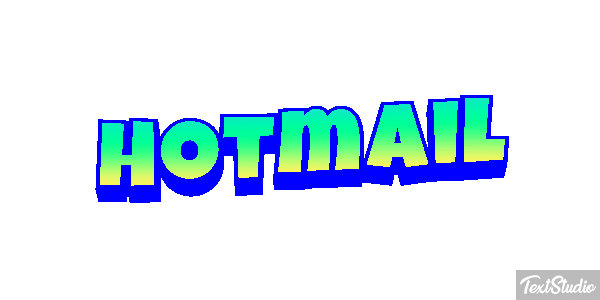 Hotmail Efecto de texto