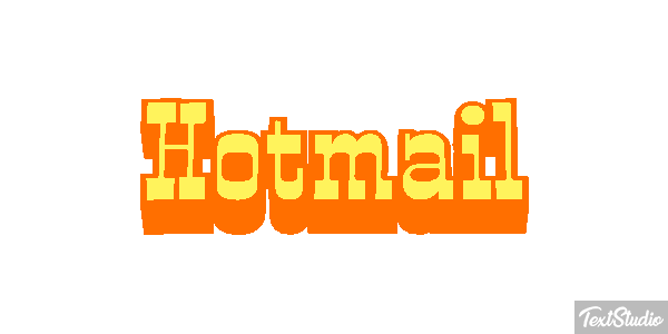 Hotmail Efecto de texto
