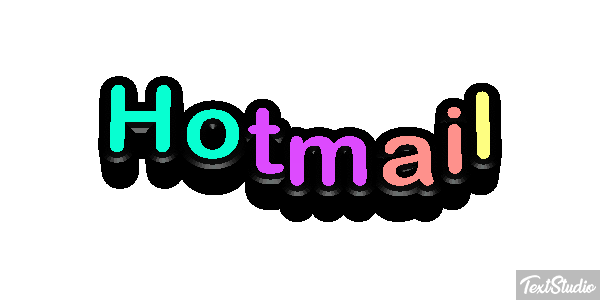 Hotmail Efecto de texto