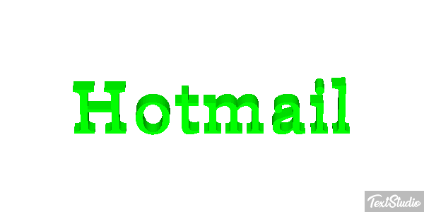 Hotmail Efecto de texto