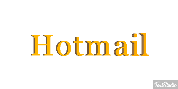Hotmail Efecto de texto