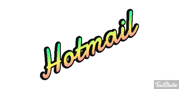 Hotmail Efecto de texto