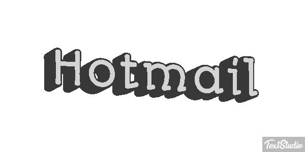 Hotmail Efecto de texto