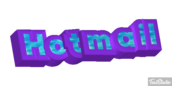 Hotmail Efecto de texto