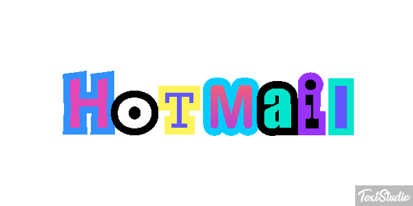 Hotmail Efecto de texto