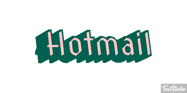 Hotmail Efecto de texto