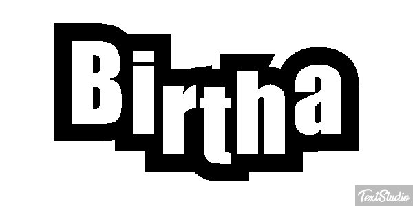 Birtha Tekst effect