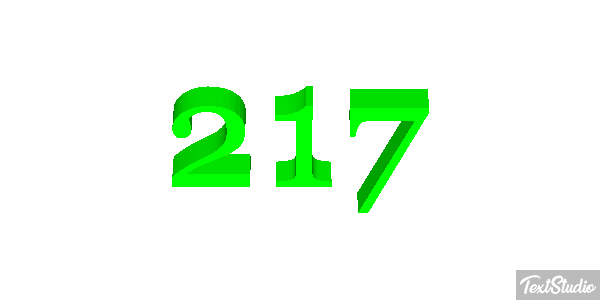 217 Efecto de texto
