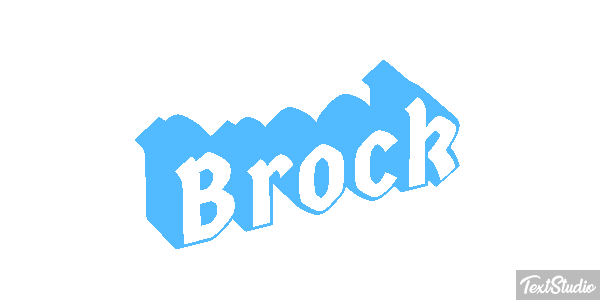 Brock Effetto testo