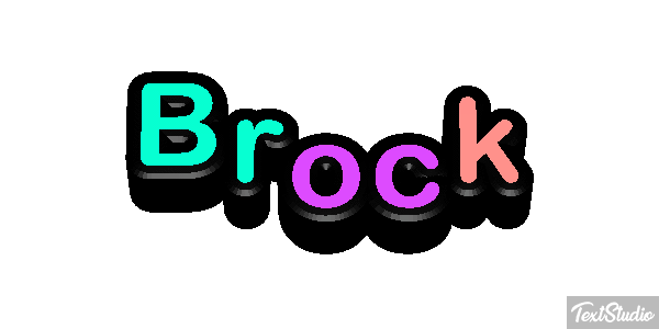 Brock Effetto testo