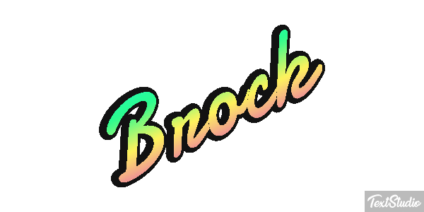 Brock Effetto testo
