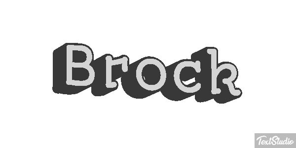 Brock Effetto testo