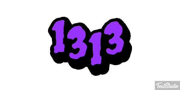 1313 Text effect