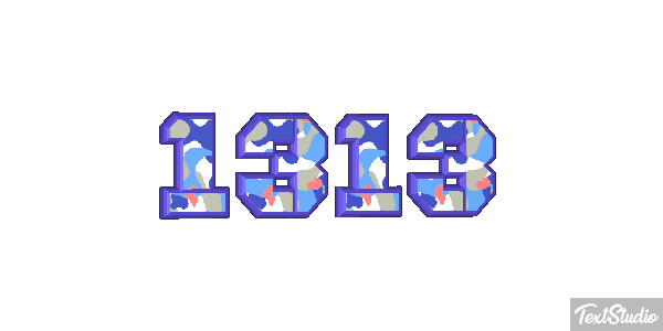 1313 Text effect