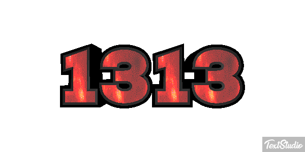 1313 Text effect