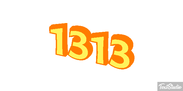 1313 Text effect