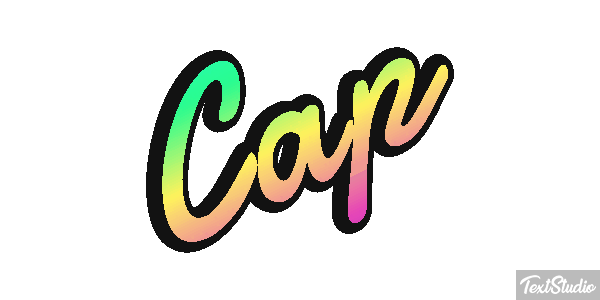 Cap Texteffekt