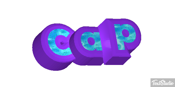 Cap Texteffekt