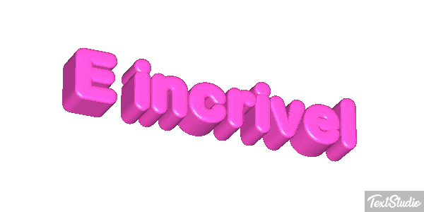 É incrível Efeito do texto