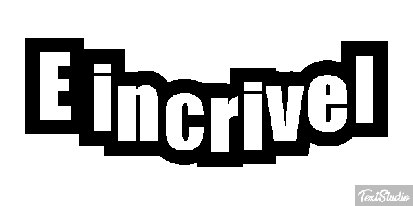 É incrível Efeito do texto