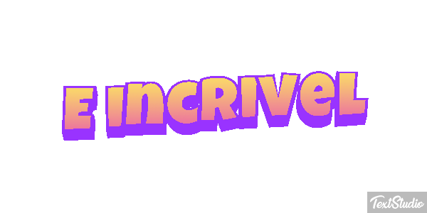 É incrível Efeito do texto