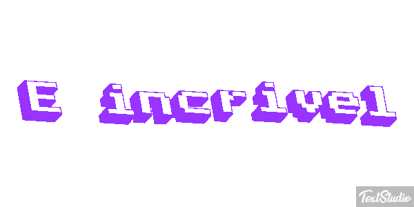 É incrível Efeito do texto