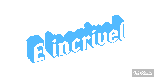 É incrível Efeito do texto