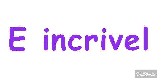 É incrível Efeito do texto