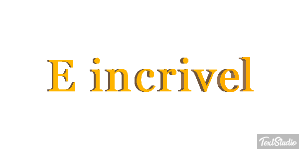 É incrível Efeito do texto