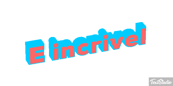 É incrível Efeito do texto