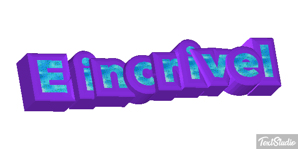 É incrível Efeito do texto