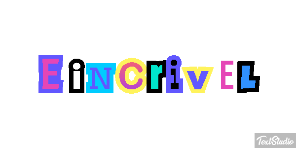 É incrível Efeito do texto