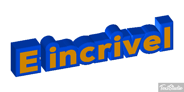 É incrível Efeito do texto