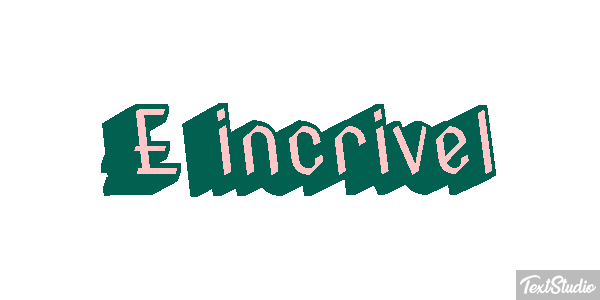 É incrível Efeito do texto