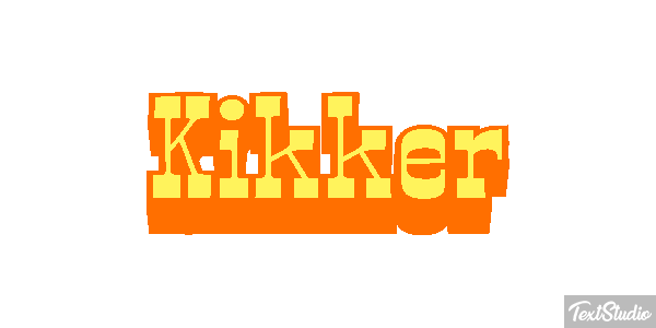 Kikker Tekst effect