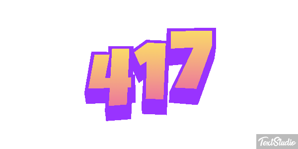 417 Текстовый эффект