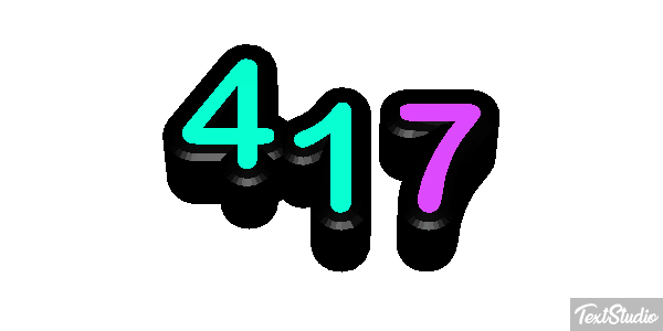 417 Текстовый эффект