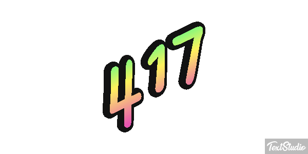 417 Текстовый эффект
