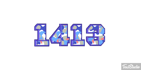 1413 Text effect