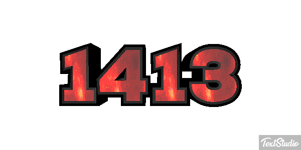 1413 Text effect
