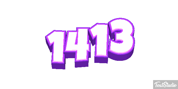 1413 Text effect