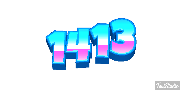 1413 Text effect