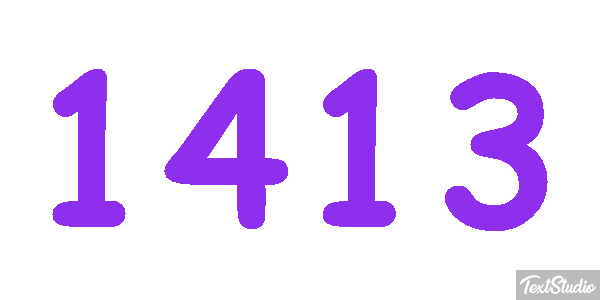 1413 Text effect