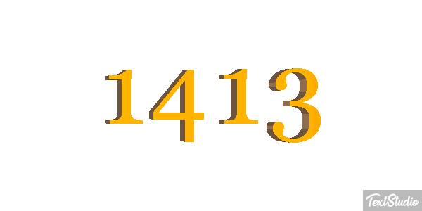 1413 Text effect