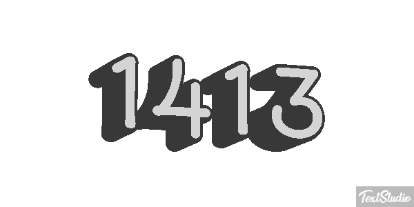 1413 Text effect
