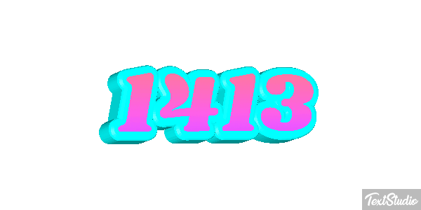 1413 Text effect