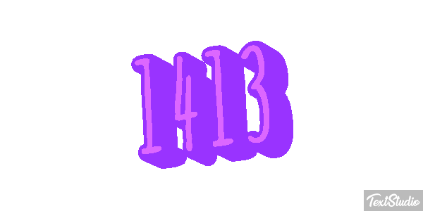 1413 Text effect