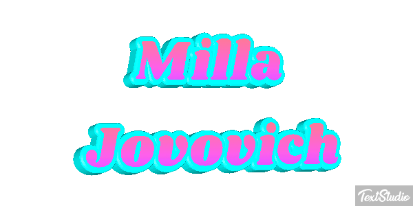 Milla Jovovich Efecto de texto