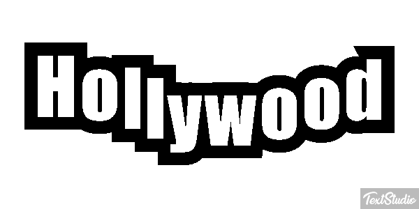Hollywood Effetto testo